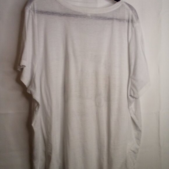 Maurices Shirt Women 3X Short Sleeve Simi Sheer Farm Fresh White - Picture 13 of 15